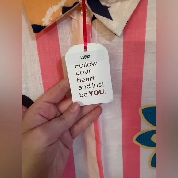 Yolly better late than Italy button up colorful $118 casual spring boutique boho - Picture 6 of 9